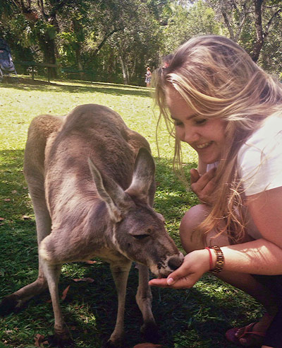 Katharina 1 Katharina mit Känguru